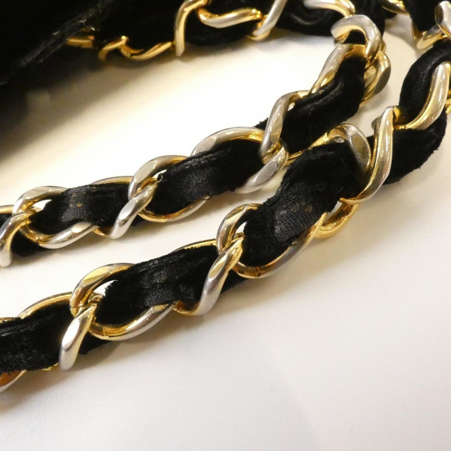 Chanel Black Velvet Handbag (Pre-Owned)