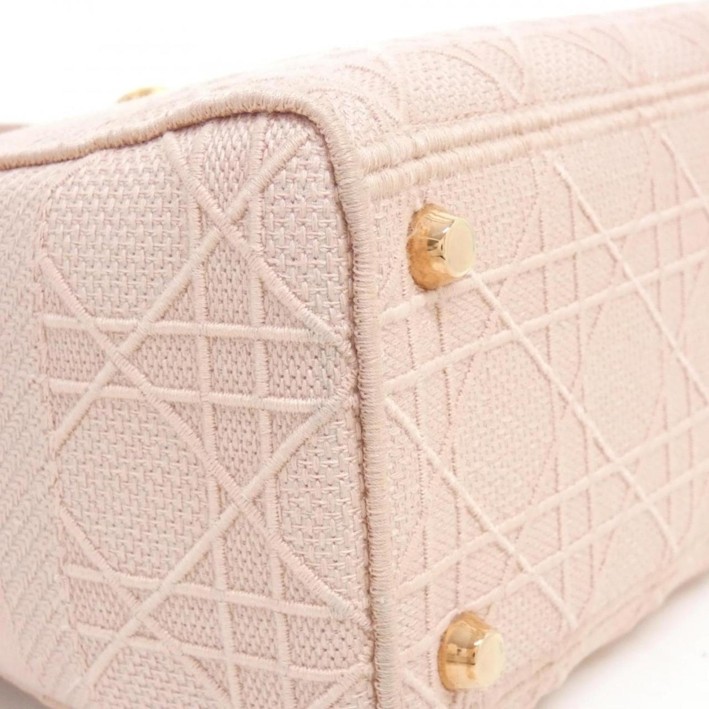 Christian Dior Pink Canvas Handbag (Pre-Owned)