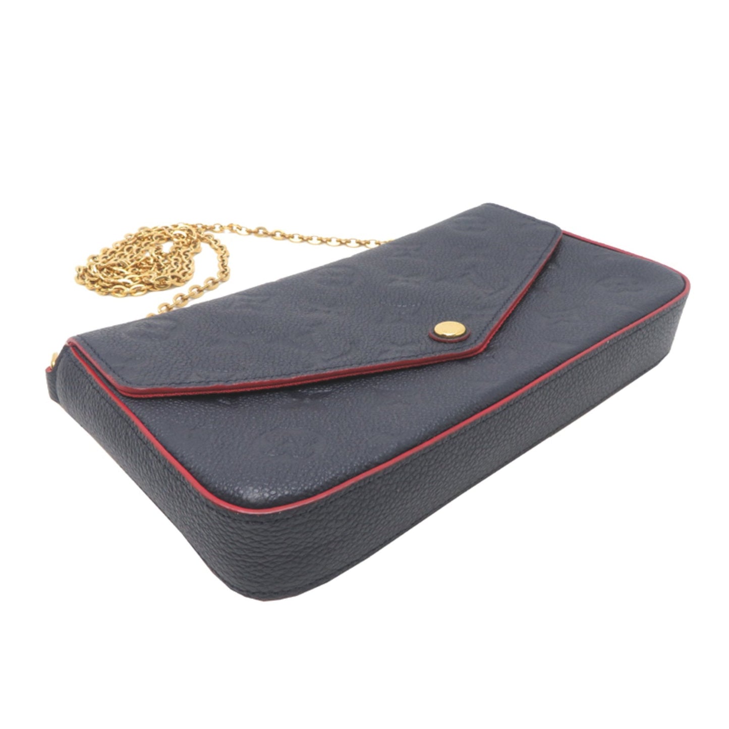 Louis Vuitton Marine Rouge Navy Monogram Empreinte Pouch Shoulder Bag (Pre-Owned)