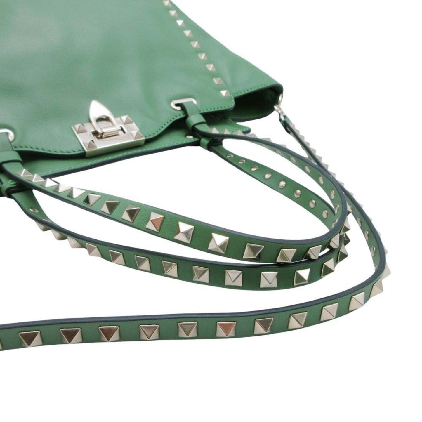 Valentino Garavani Green Handbag Tote Bag (Pre-Owned)