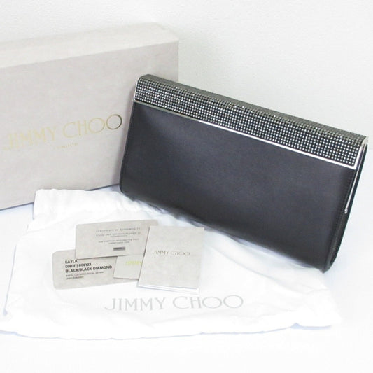 Jimmy Choo Black Clutch Bag (Pre-Owned)