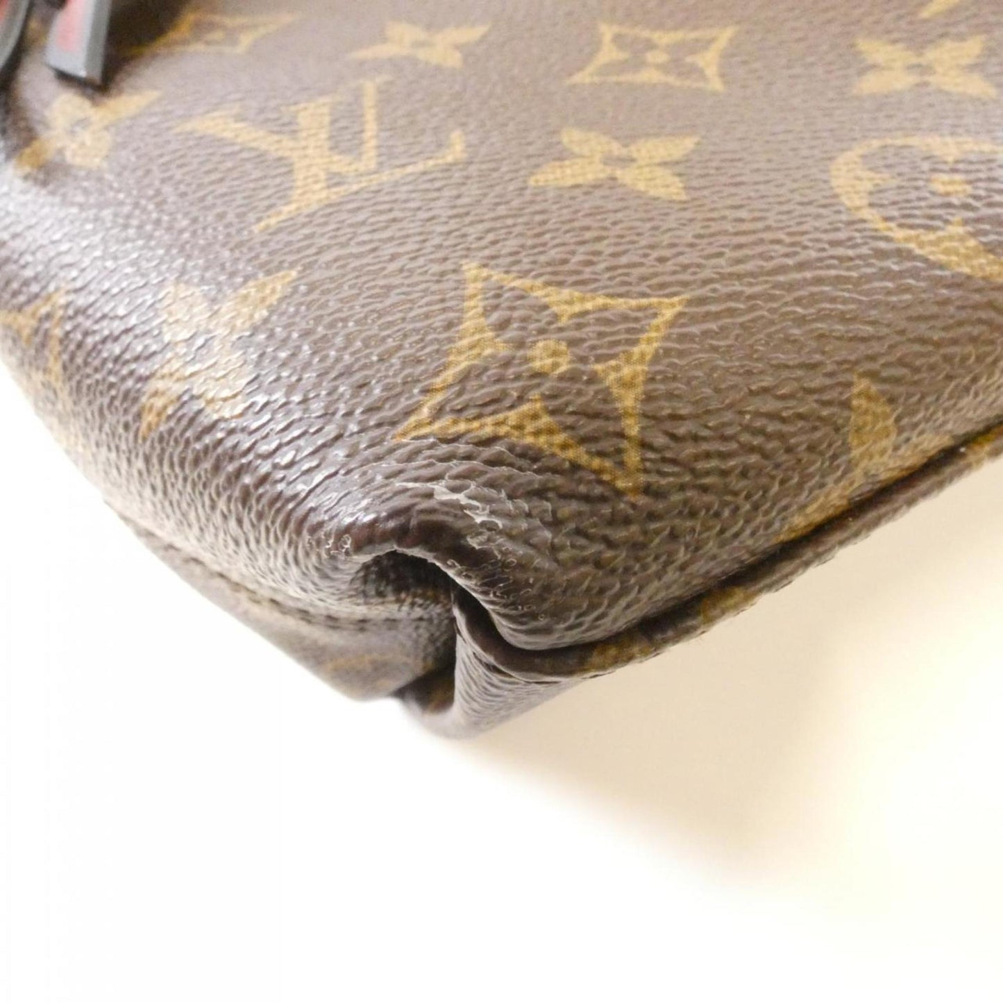 Louis Vuitton Cream Marron Coated Canvas Shoulder Bag (Pre-Owned)