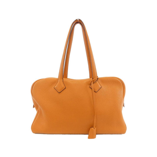 Hermes Orange Taurillon Clemence Leather Boston Bag (Pre-Owned)