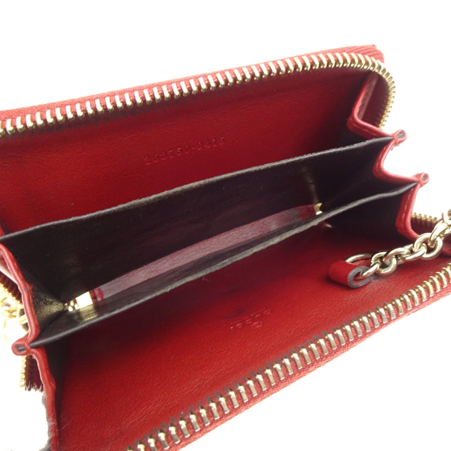 Gucci Red Color Coin Purse/Coin Case (Pre-Owned)