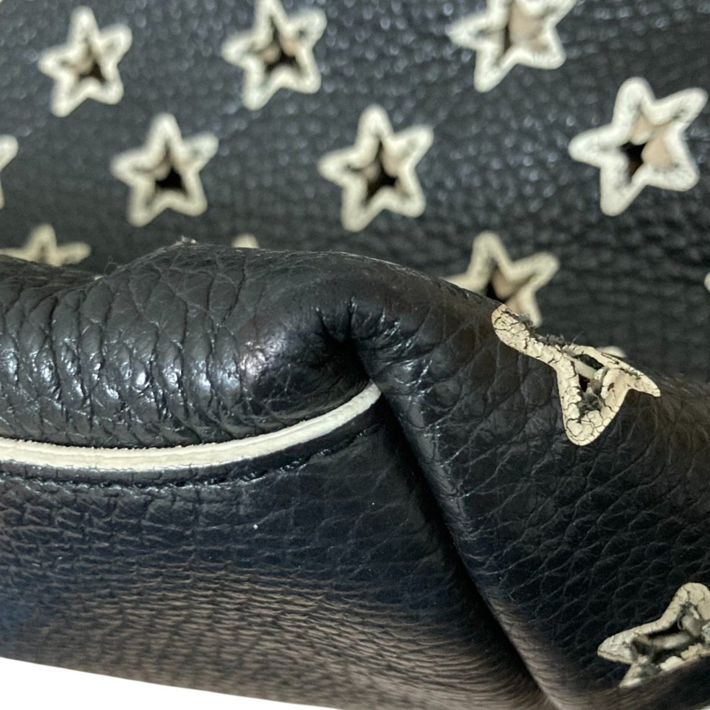 Jimmy Choo Black White Tote Bag (Pre-Owned)