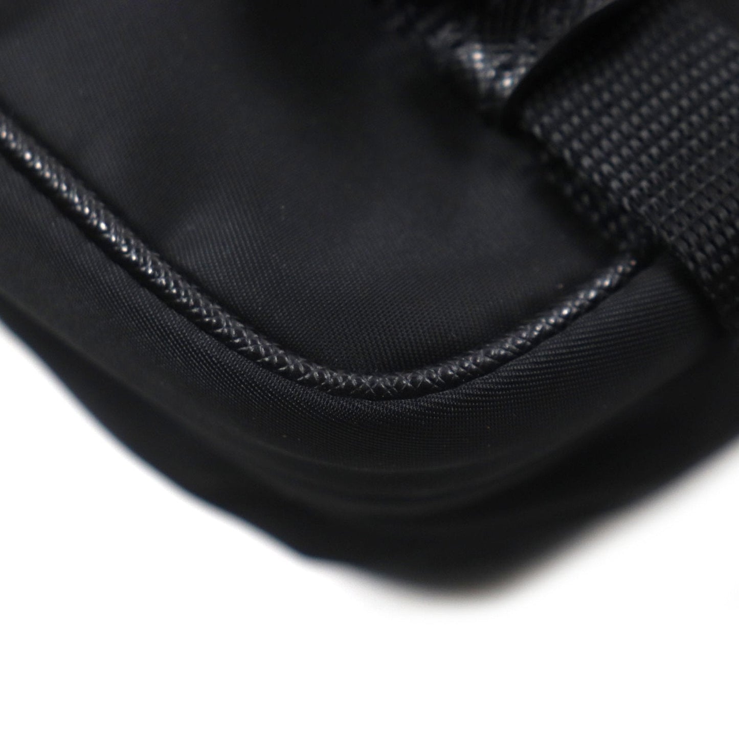 Prada Black Nylon Leather Shoulder Bag (Pre-Owned)