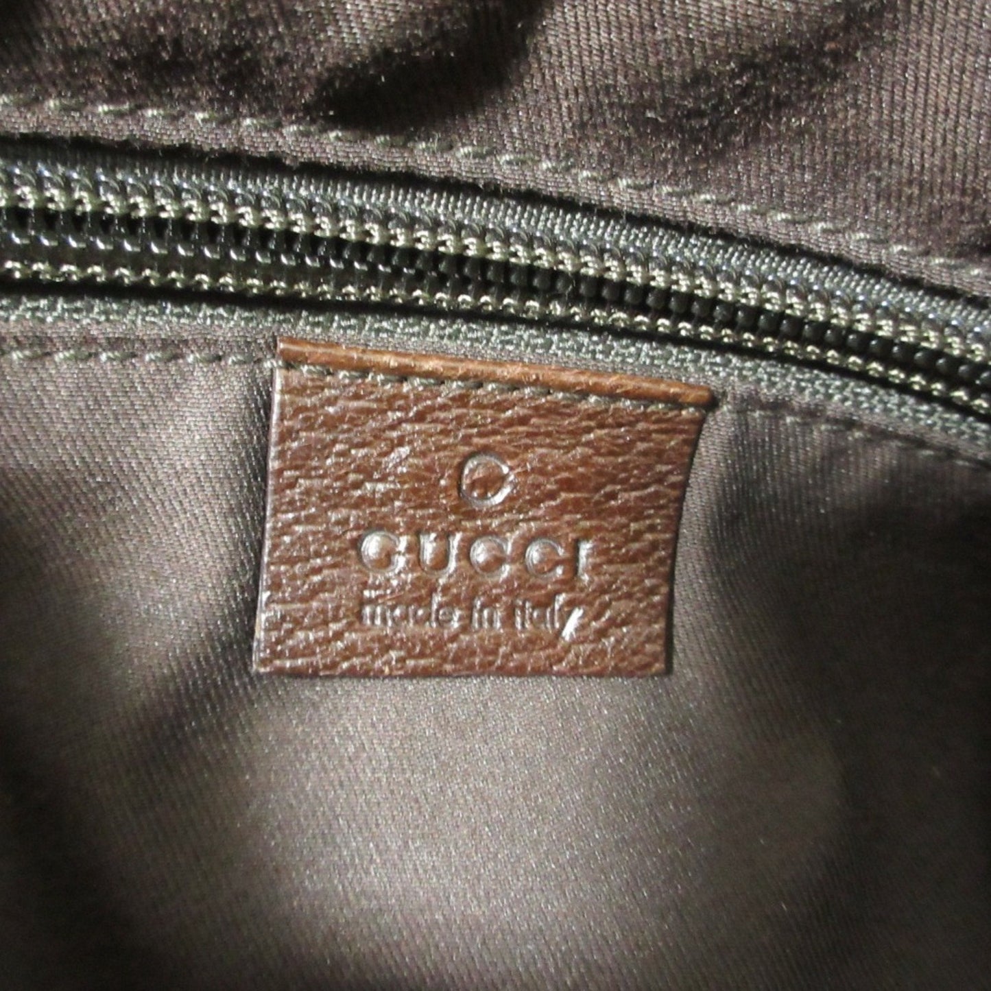 Gucci Gg Canvas Beige Brown Shoulder Bag (Pre-Owned)