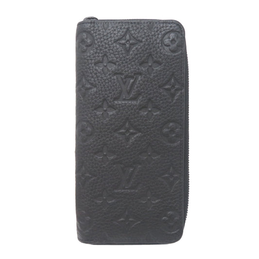 Louis Vuitton Black Leather Long Wallet (Bi-Fold) (Pre-Owned)
