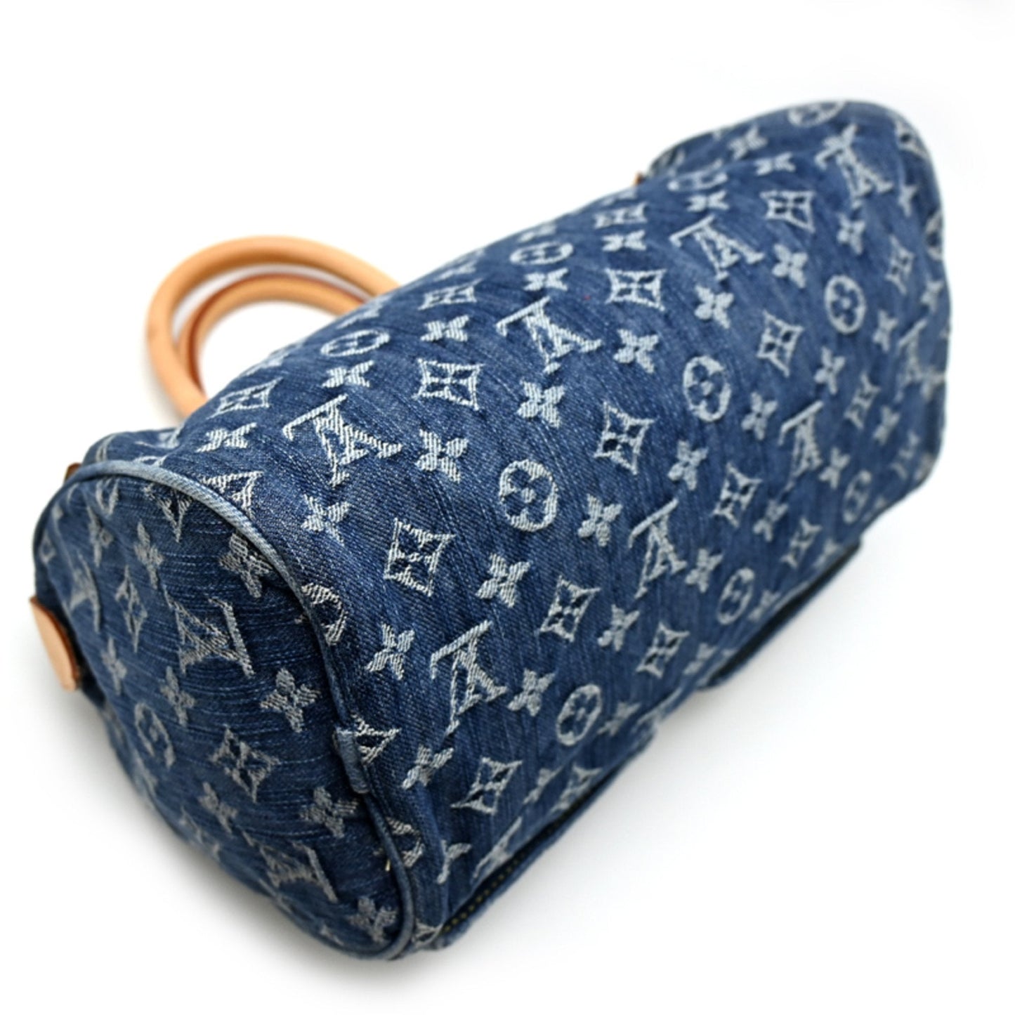 Louis Vuitton Blue Monogram Denim Handbag (Pre-Owned)