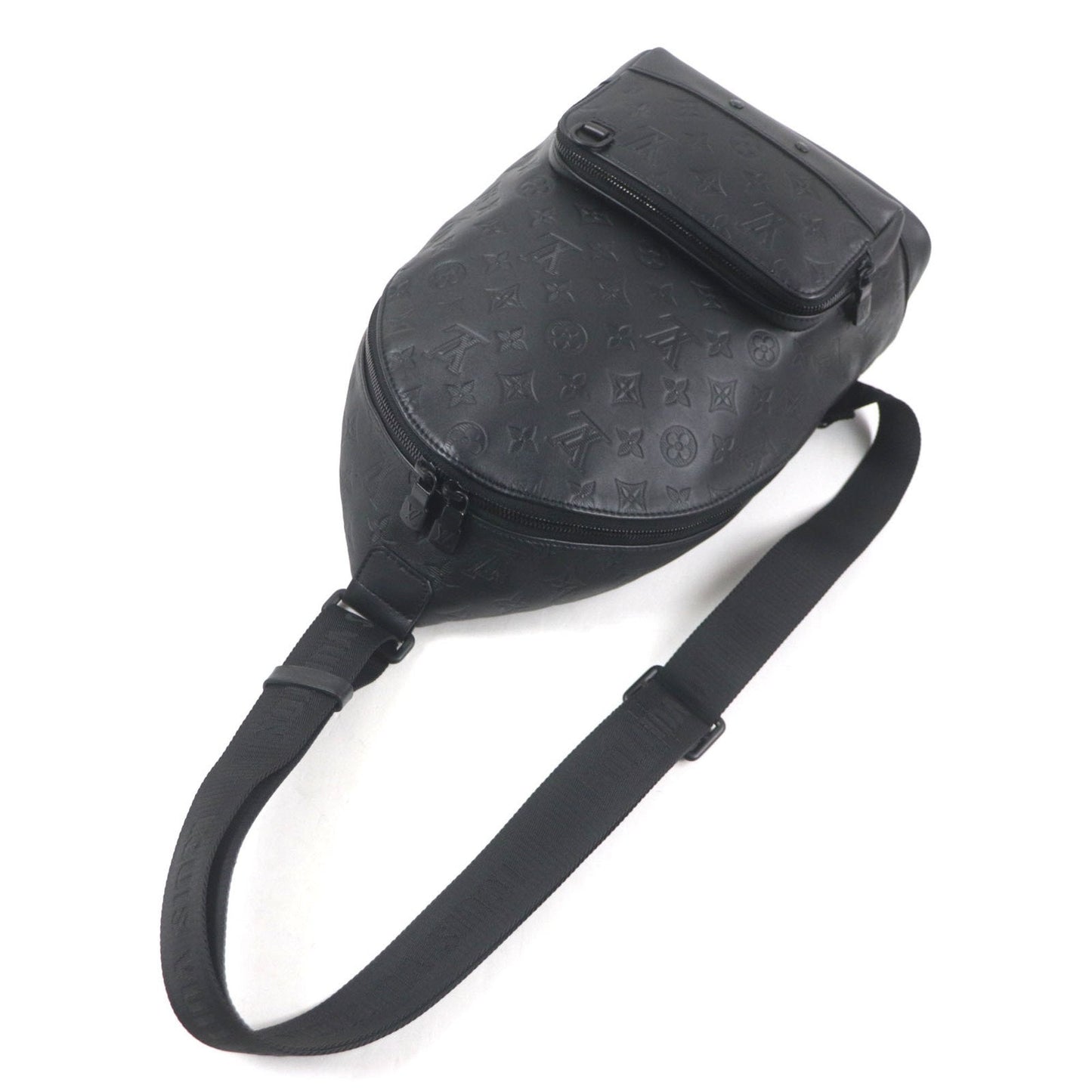 Louis Vuitton Black Leather Sling Bag (Pre-Owned)