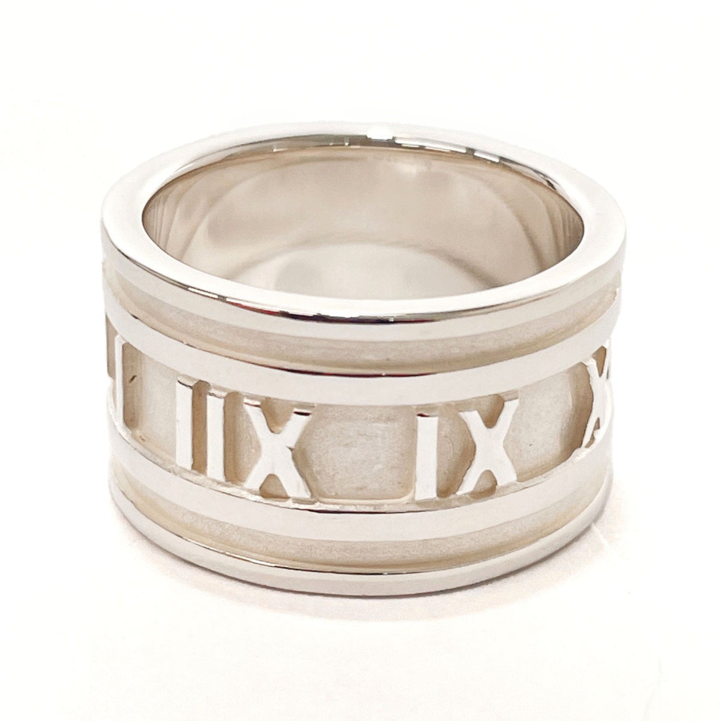 Tiffany Atlas Silver Silver 925 Band Ring (Pre-Owned)