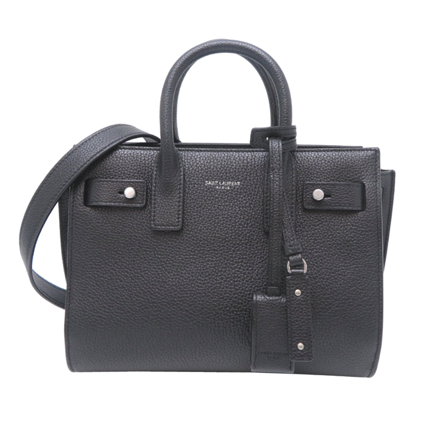 Saint Laurent Black Leather Handbag (Pre-Owned)