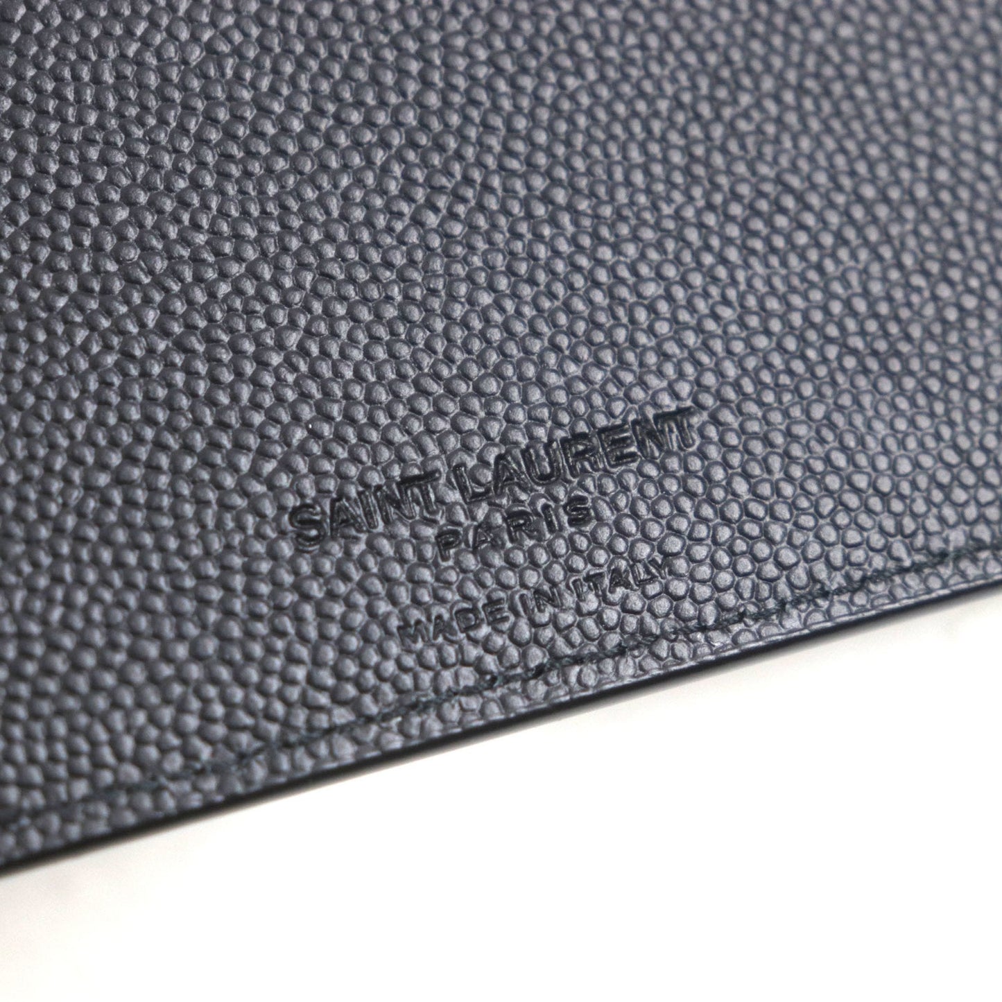 Saint Laurent Black Leather Bill Wallet (Bi-Fold) (Pre-Owned)