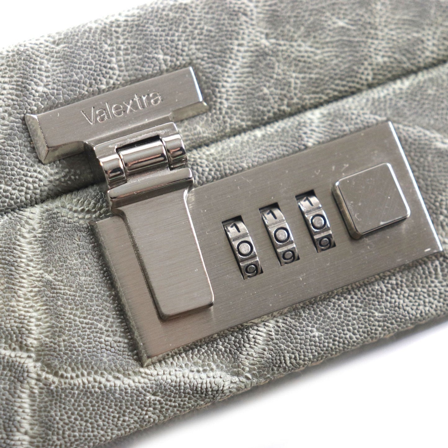 Valextra Gray Leather Attach�� Case (Pre-Owned)