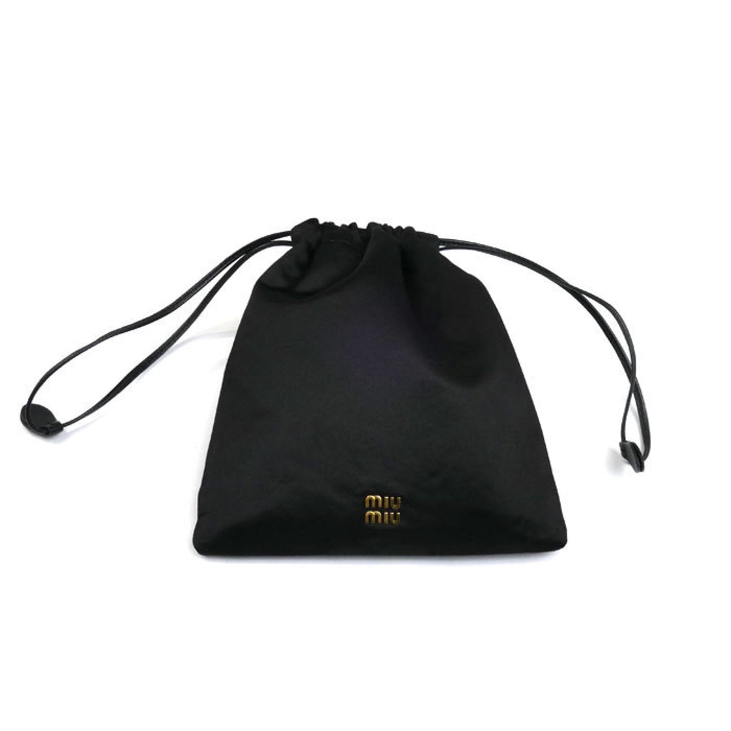 Miu Miu Black Satin Pouch (Pre-Owned)