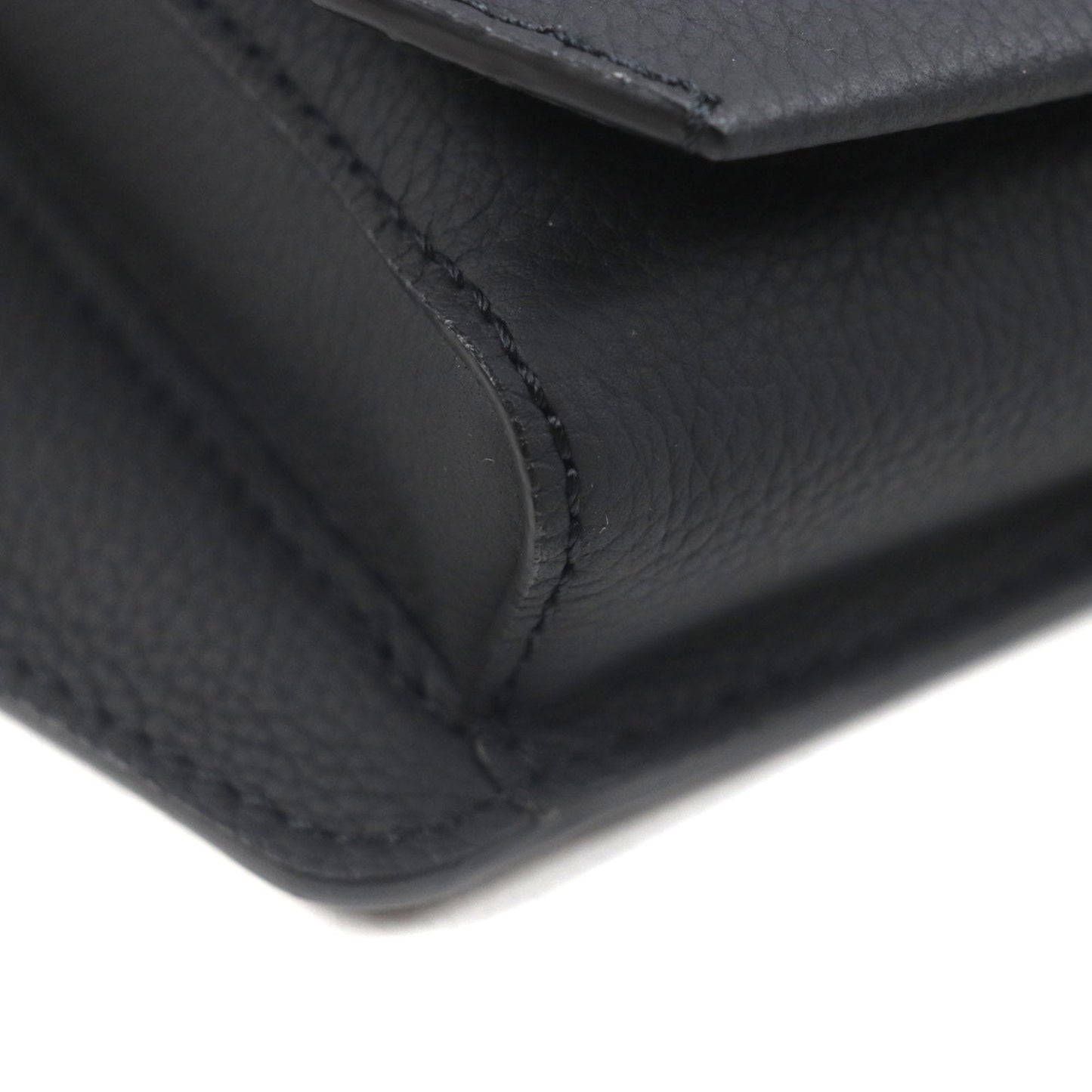 Louis Vuitton Black Leather Sling Bag (Pre-Owned)
