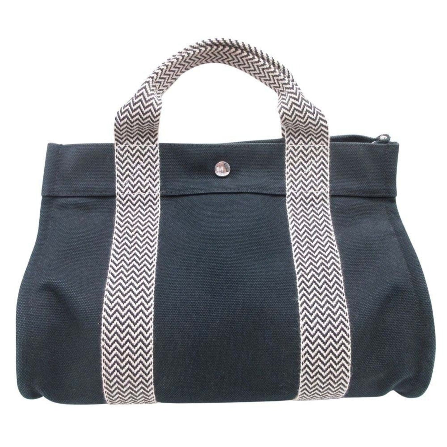 Hermes Black White Handbag Pouch (Pre-Owned)