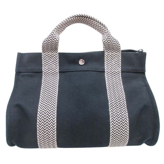 Hermes Black White Handbag Pouch (Pre-Owned)