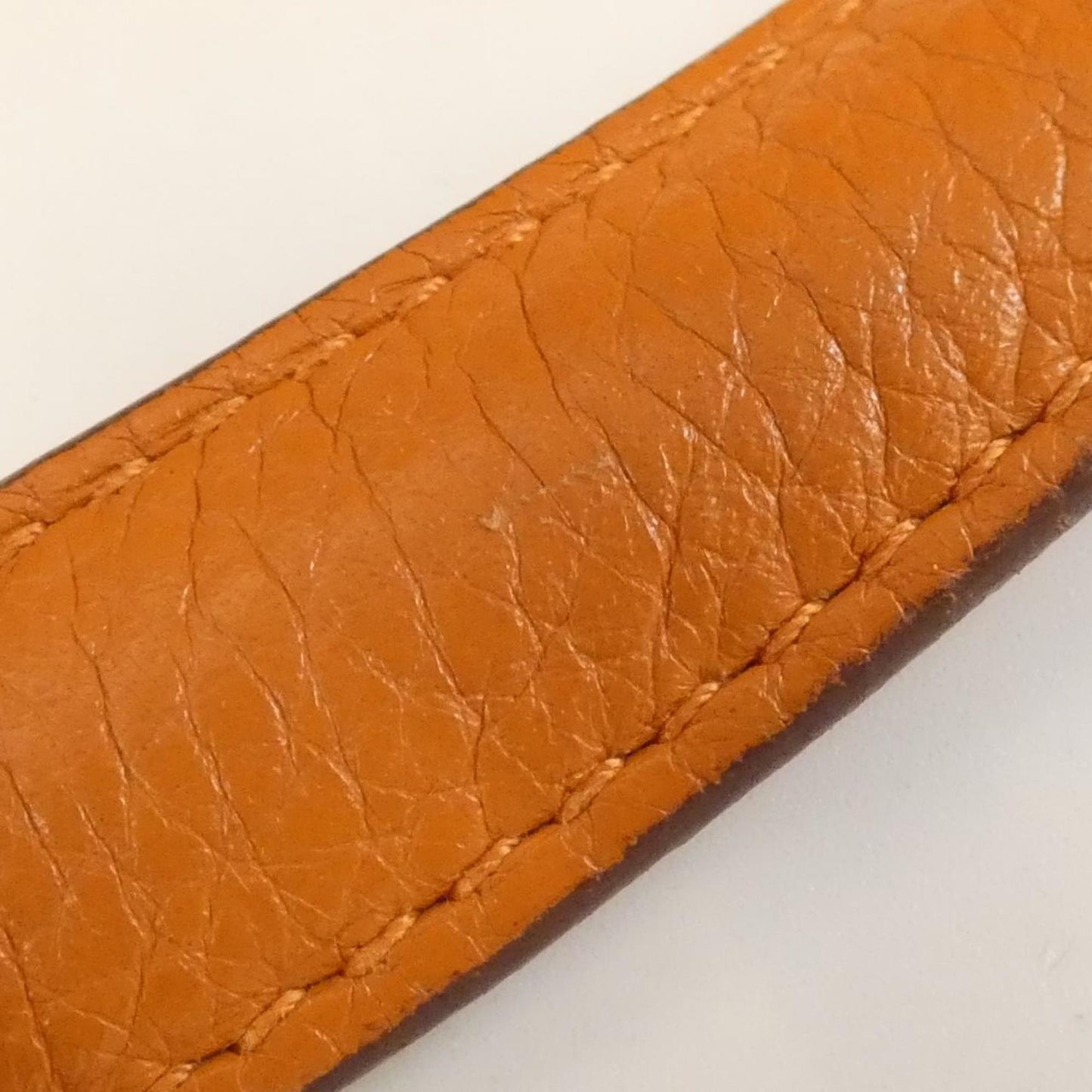 Hermes Orange Taurillon Clemence Leather Boston Bag (Pre-Owned)