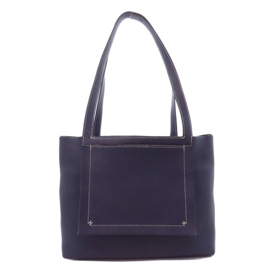 Hermes Navy Taurillon Clemence Leather Handbag (Pre-Owned)