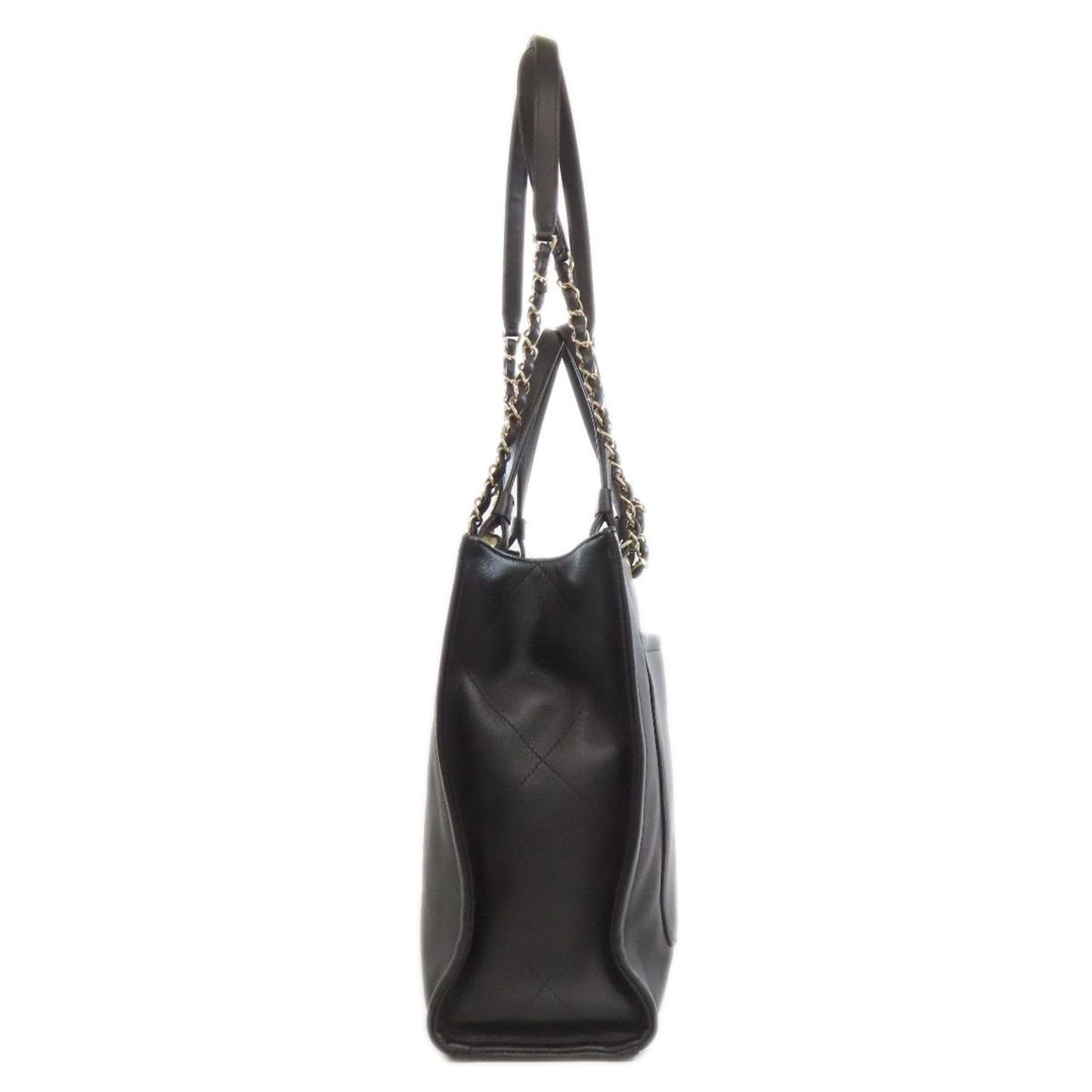 Chanel Black Leather Tote Bag (Pre-Owned)