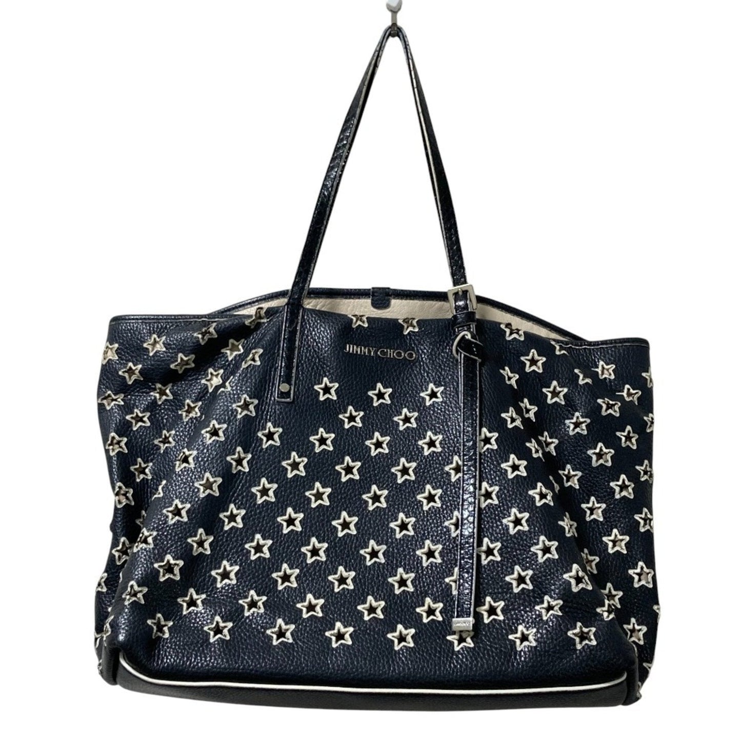 Jimmy Choo Black White Tote Bag (Pre-Owned)