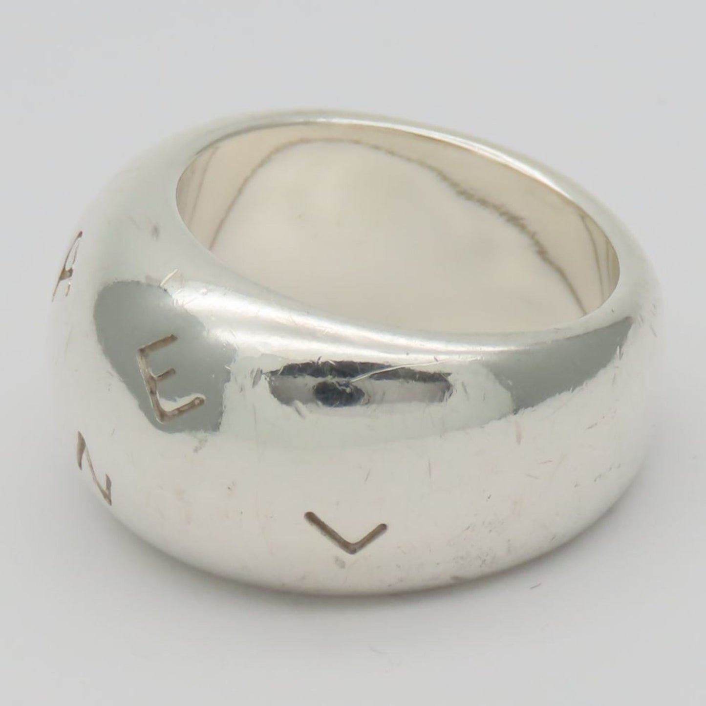 Chanel Silver Silver 925 Band Ring (Pre-Owned)