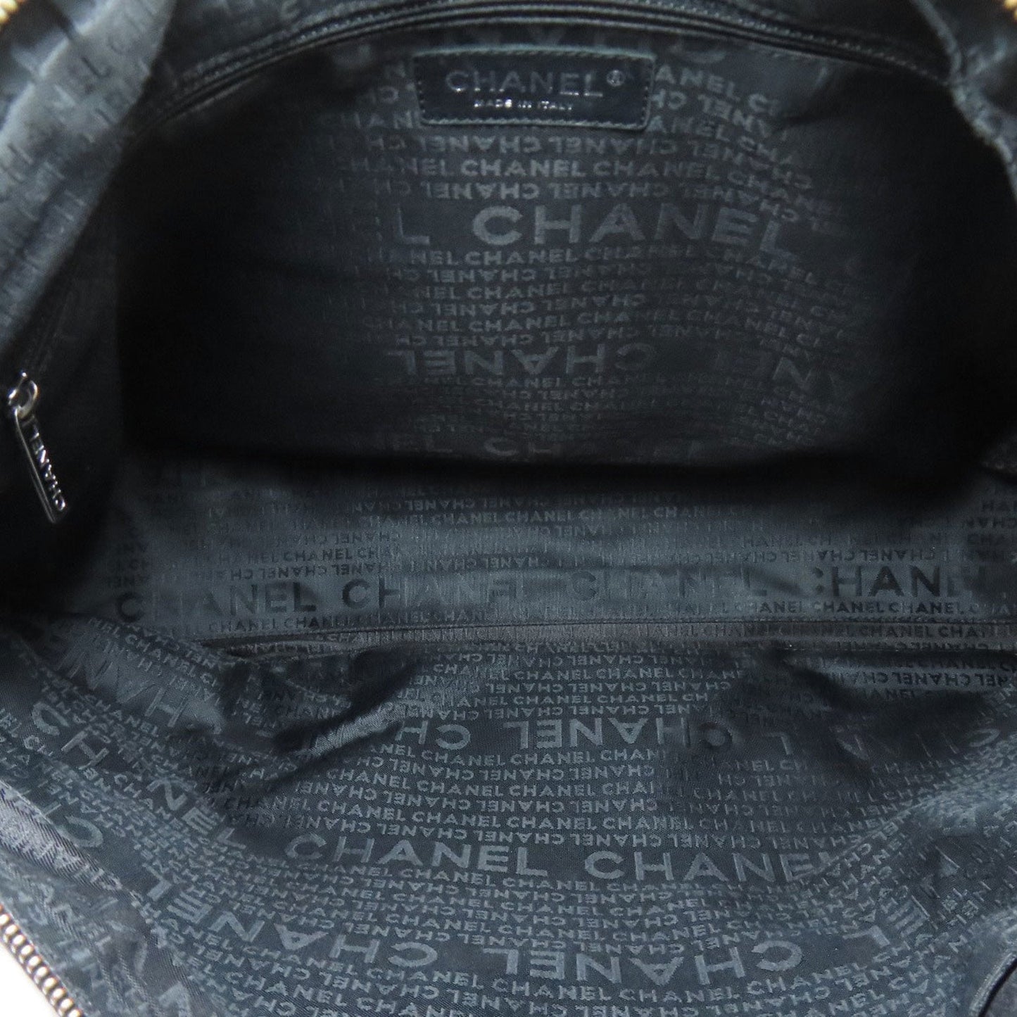 Chanel Black Leather Boston Bag (Pre-Owned)