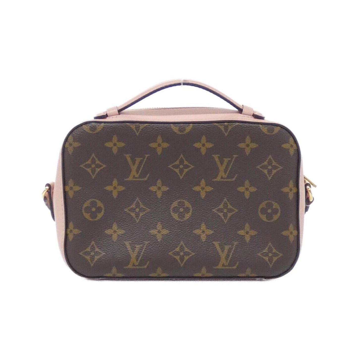 Louis Vuitton Marron Rose Poudre Coated Canvas Leather Shoulder Bag (Pre-Owned)