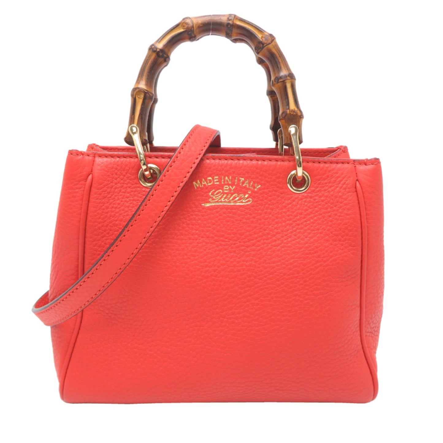 Gucci Orange Leather Handbag (Pre-Owned)