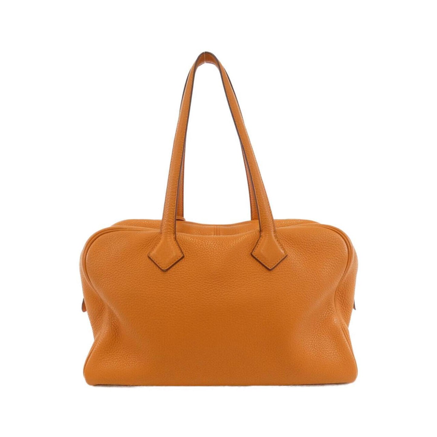 Hermes Orange Taurillon Clemence Leather Boston Bag (Pre-Owned)