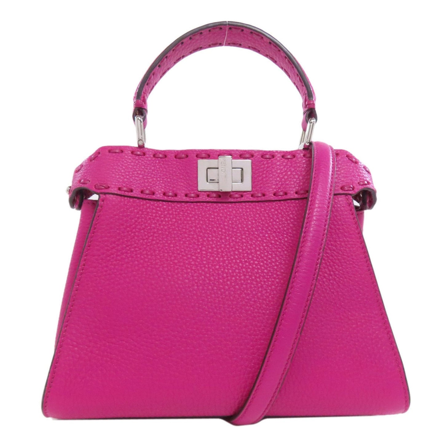 Fendi Pink Leather Handbag (Pre-Owned)