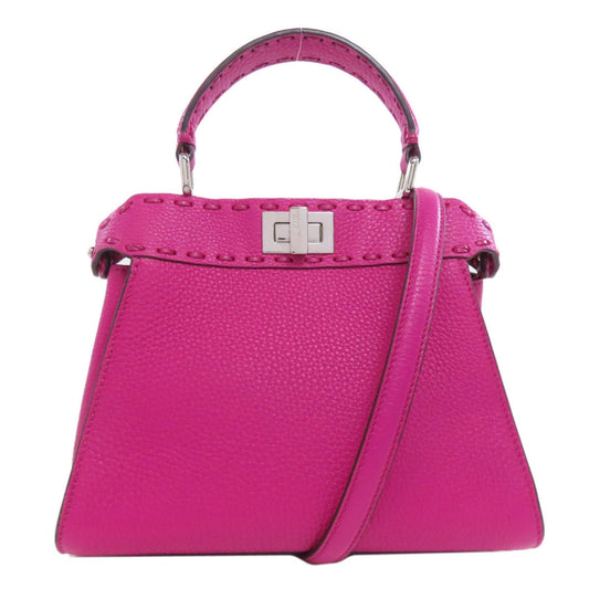 Fendi Pink Leather Handbag (Pre-Owned)