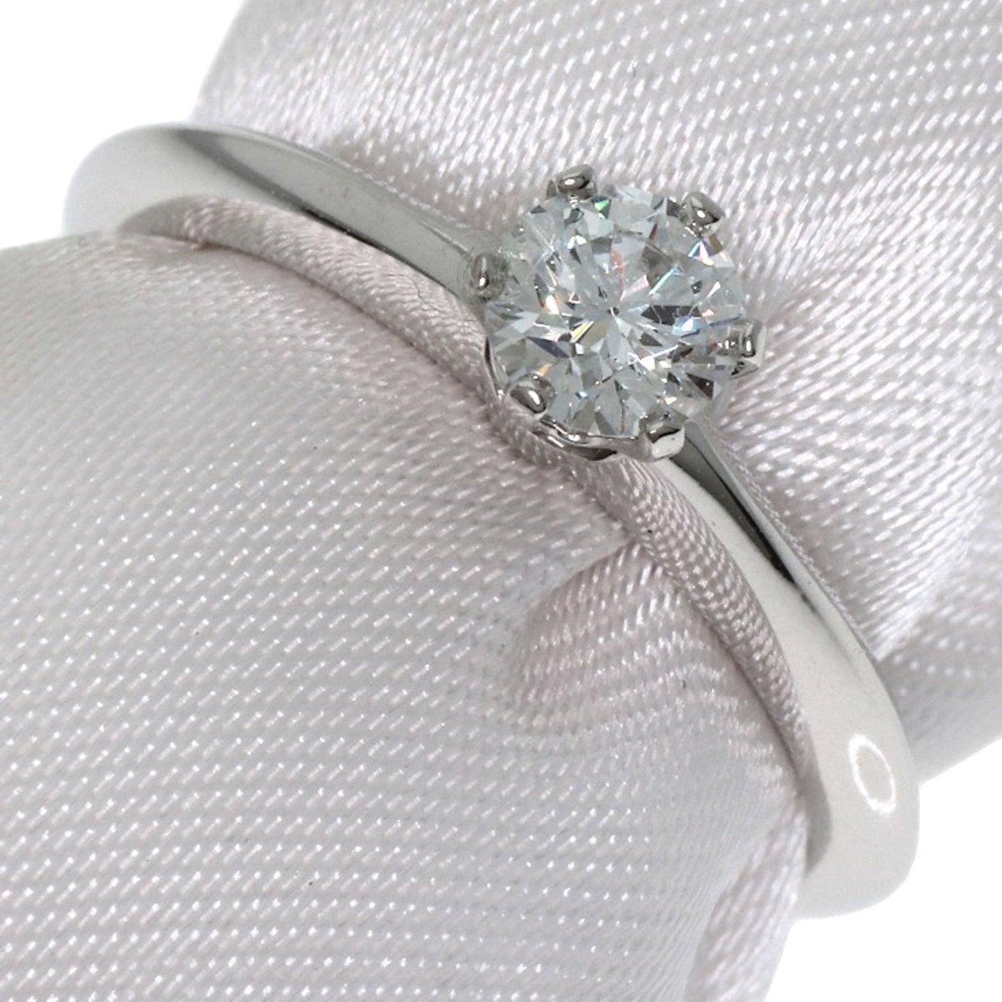 Tiffany Platinum Platinum 950 Band Ring (Pre-Owned)