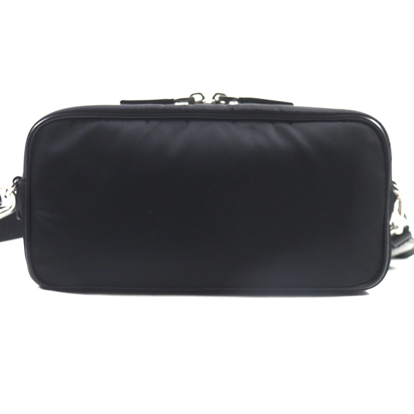 Prada Black Nylon Leather Shoulder Bag (Pre-Owned)