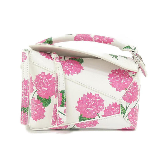 Loewe Pink White Leather Handbag (Pre-Owned)