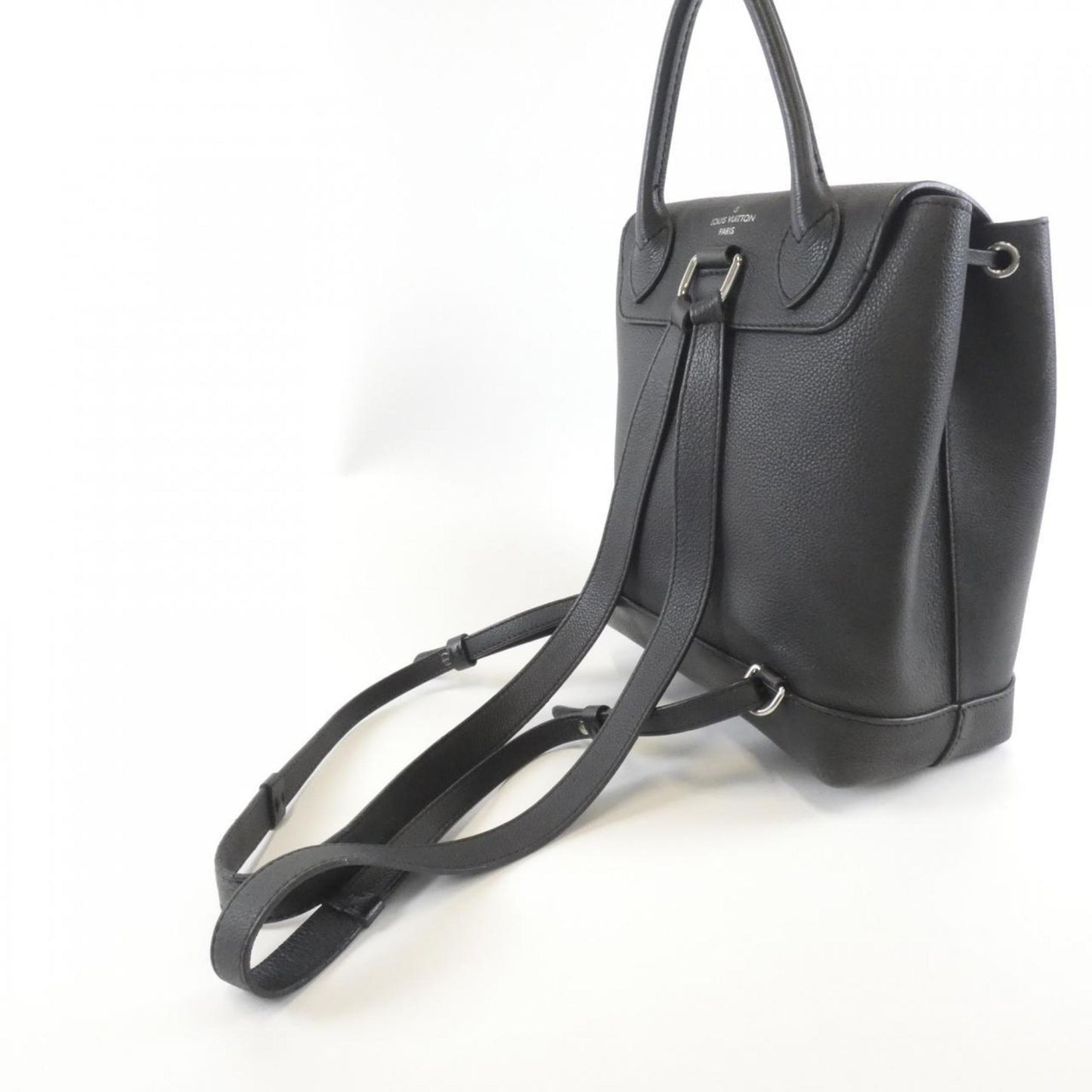 Louis Vuitton Black Leather Backpack (Pre-Owned)