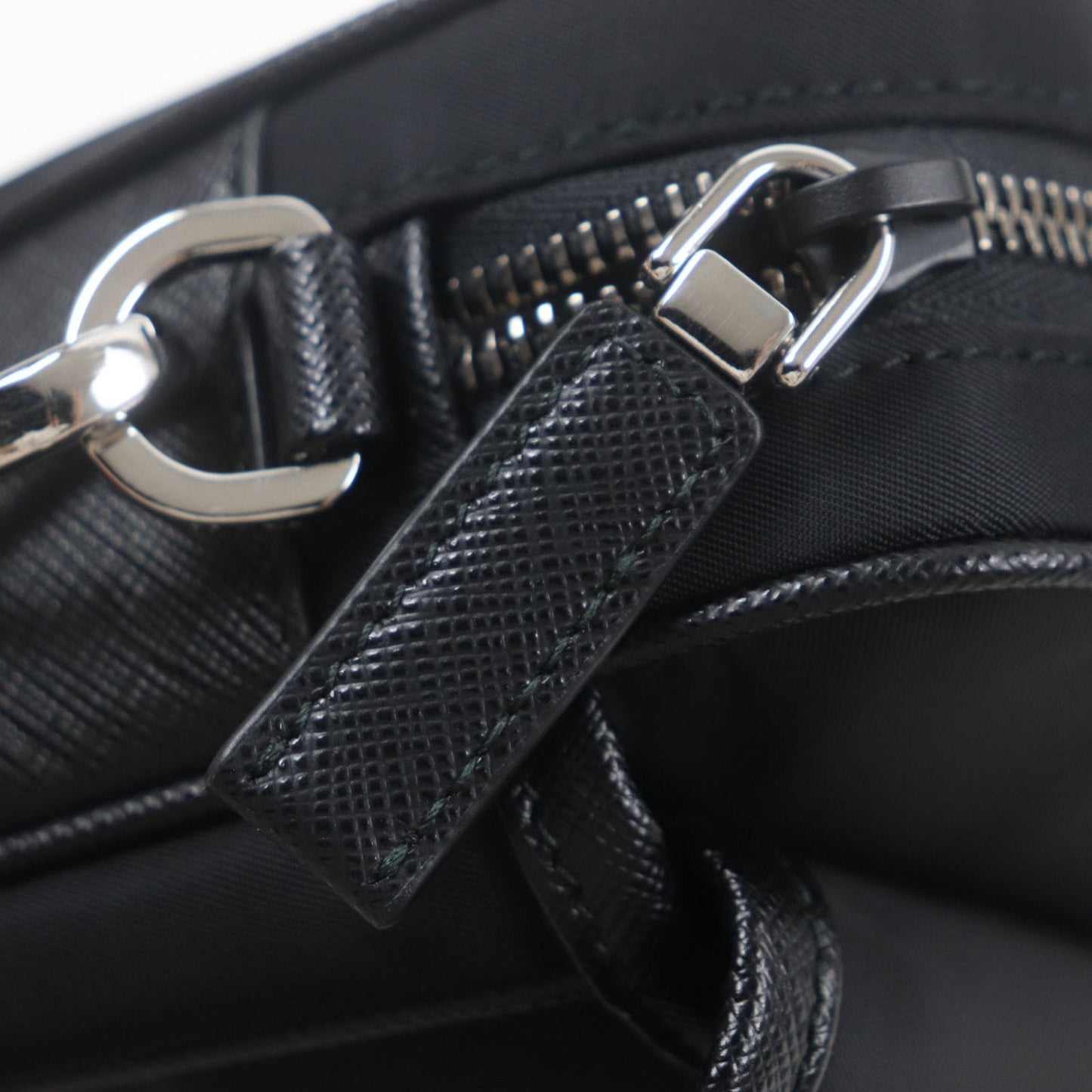 Prada Black Nylon Saffiano Shoulder Bag (Pre-Owned)
