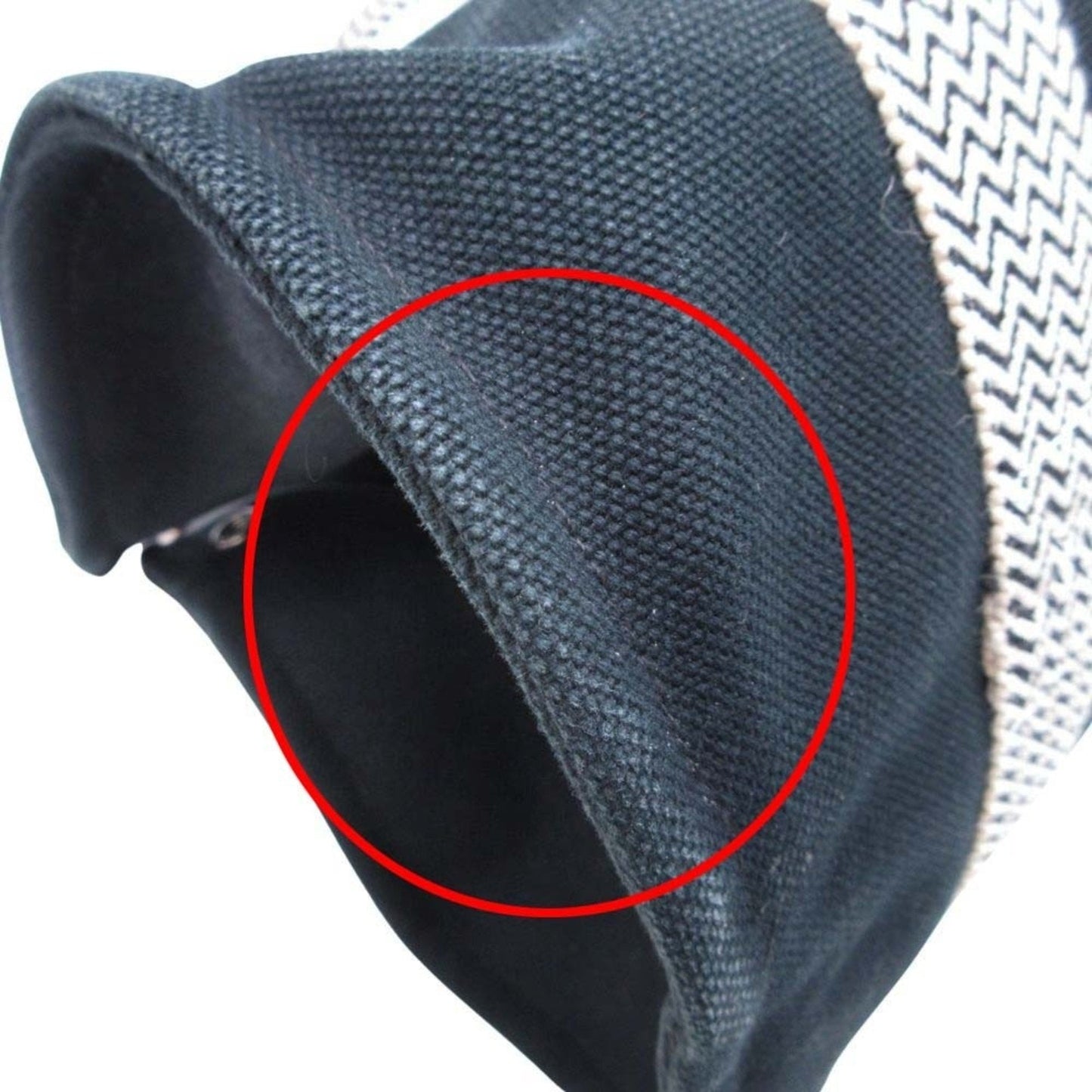 Hermes Black White Handbag Pouch (Pre-Owned)