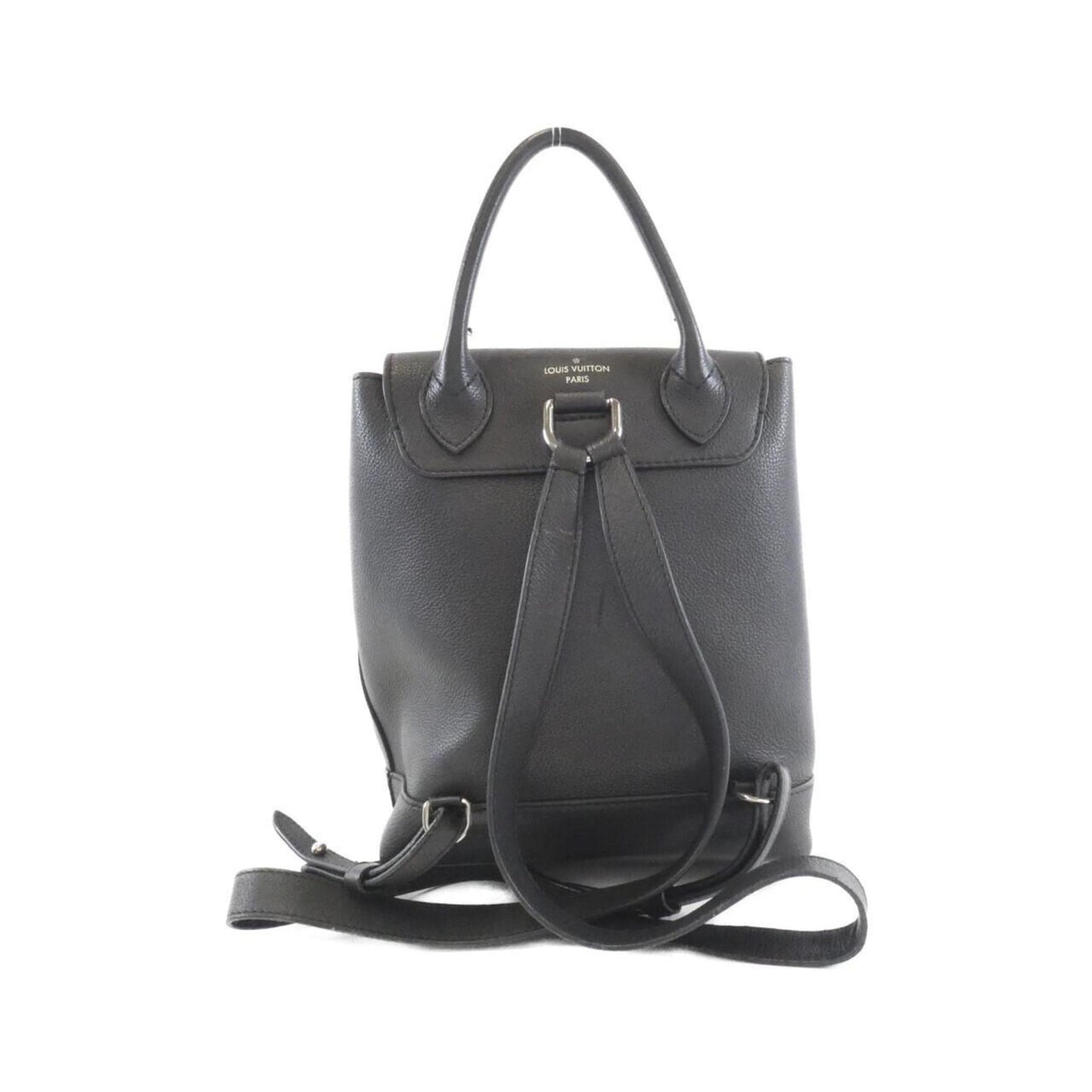 Louis Vuitton Black Leather Backpack (Pre-Owned)