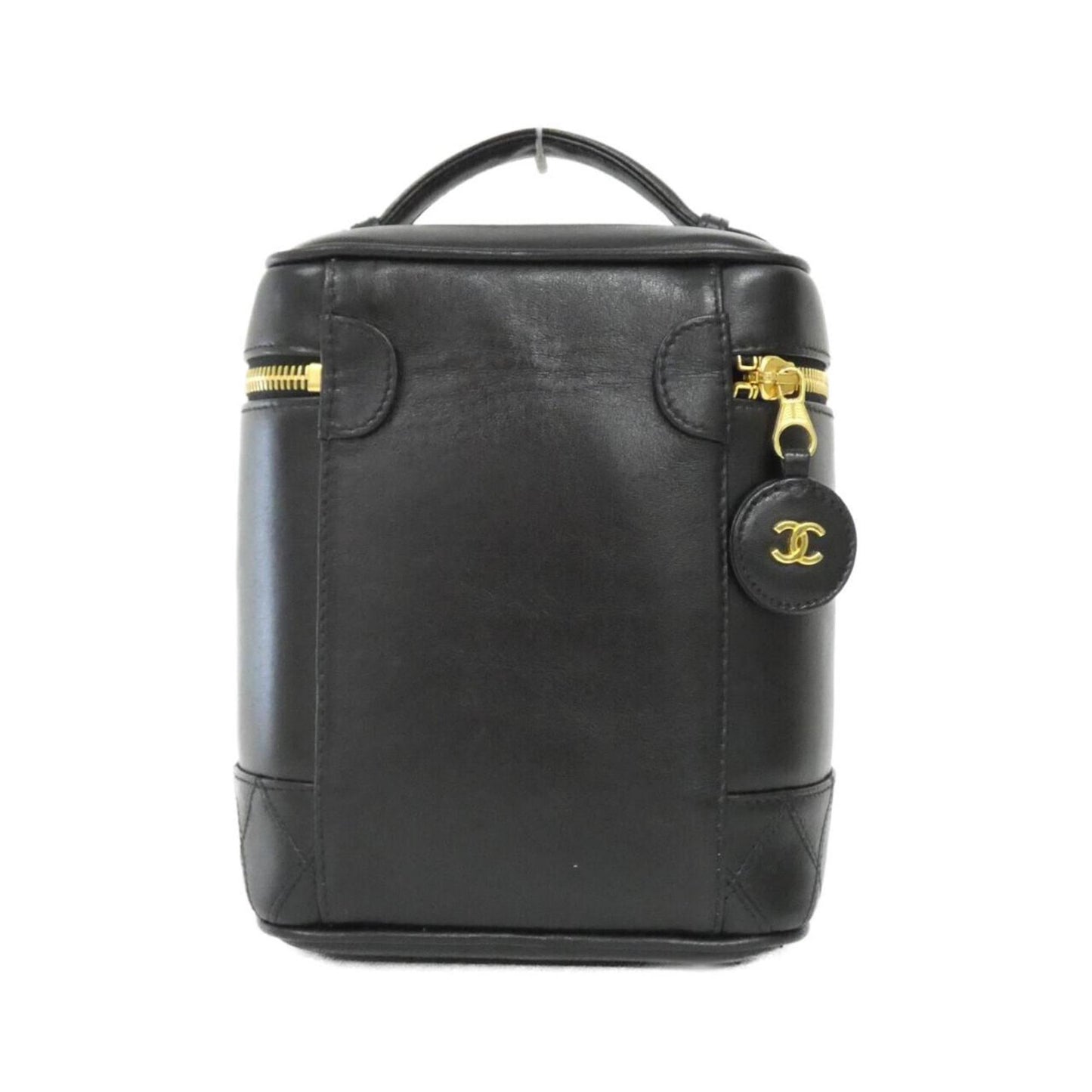 Chanel Black Leather Handbag (Pre-Owned)