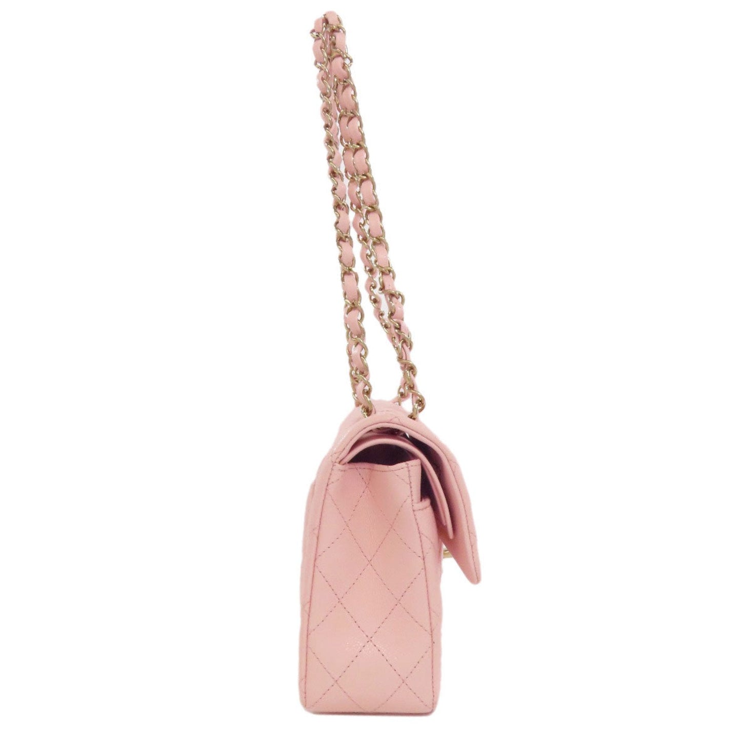 Chanel Matelasse Pink Leather Shoulder Bag (Pre-Owned)