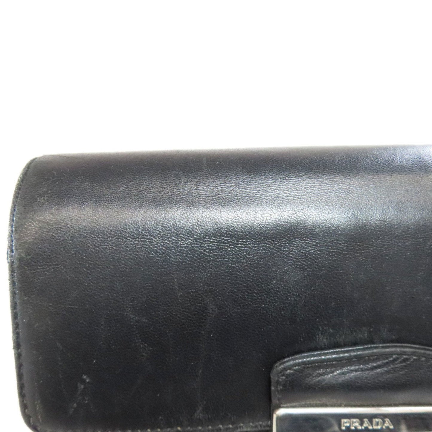 Prada Black Leather Shoulder Bag (Pre-Owned)
