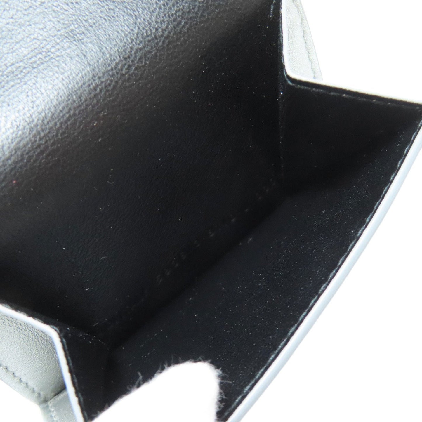 Balenciaga Silver Leather Wallet (Tri-Fold) (Pre-Owned)