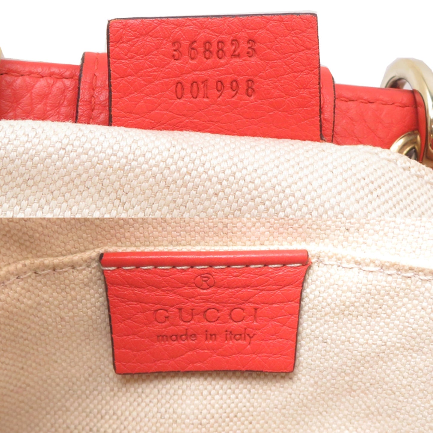 Gucci Orange Leather Handbag (Pre-Owned)