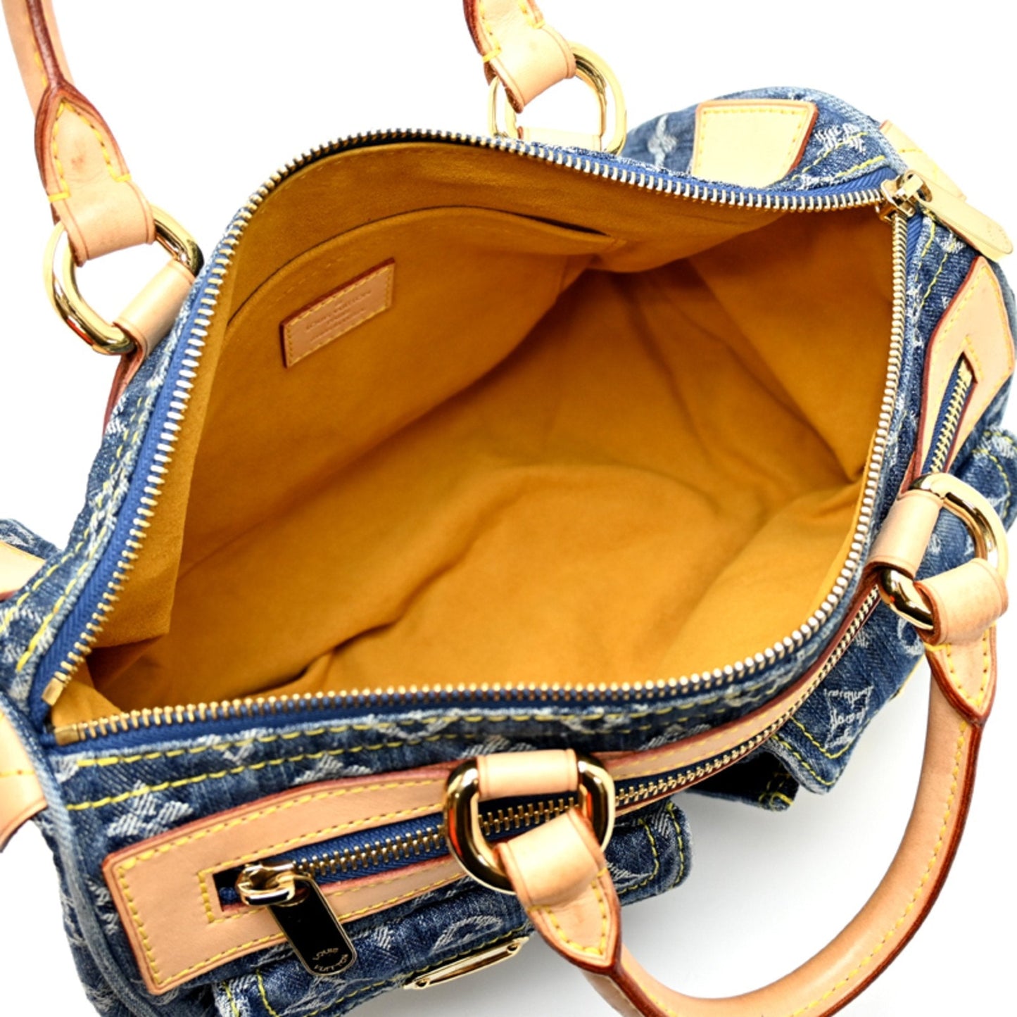 Louis Vuitton Blue Monogram Denim Handbag (Pre-Owned)