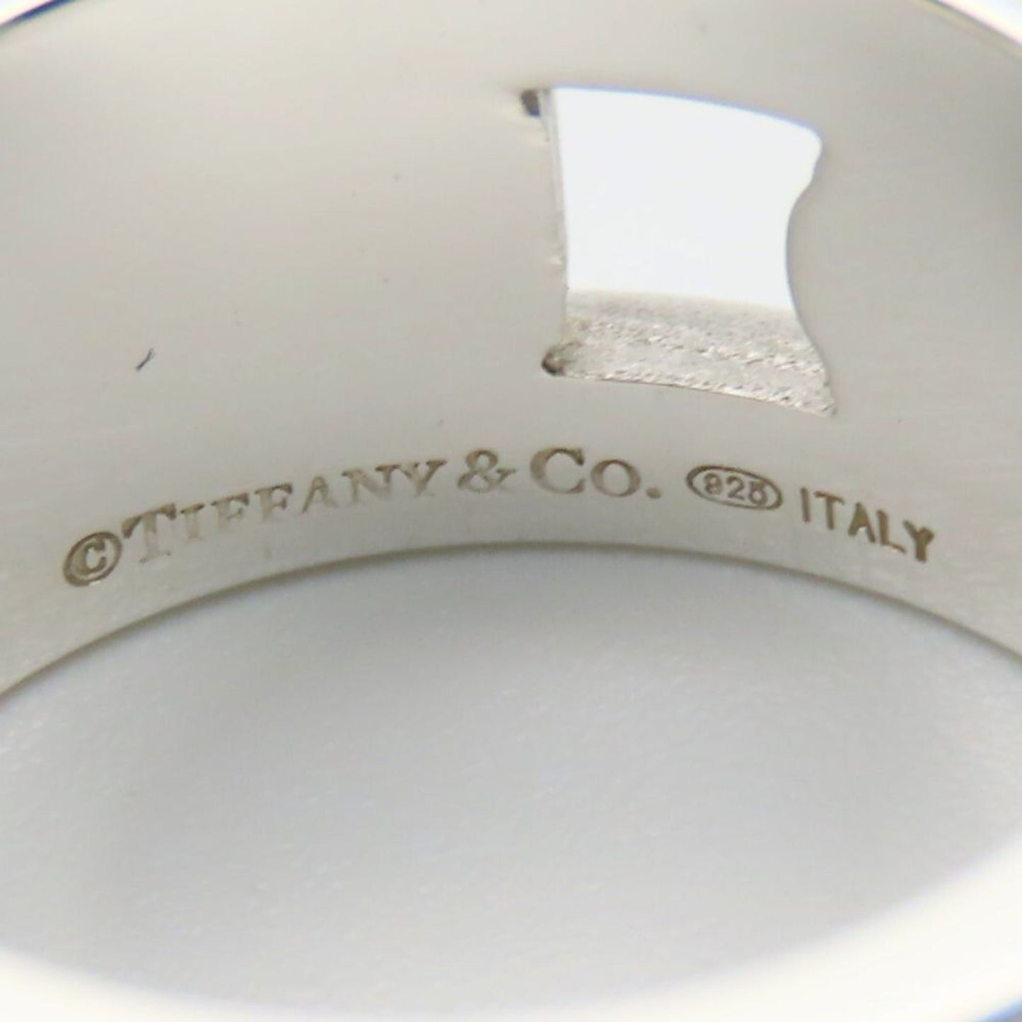 Tiffany Silver Silver 925 Band Ring (Pre-Owned)