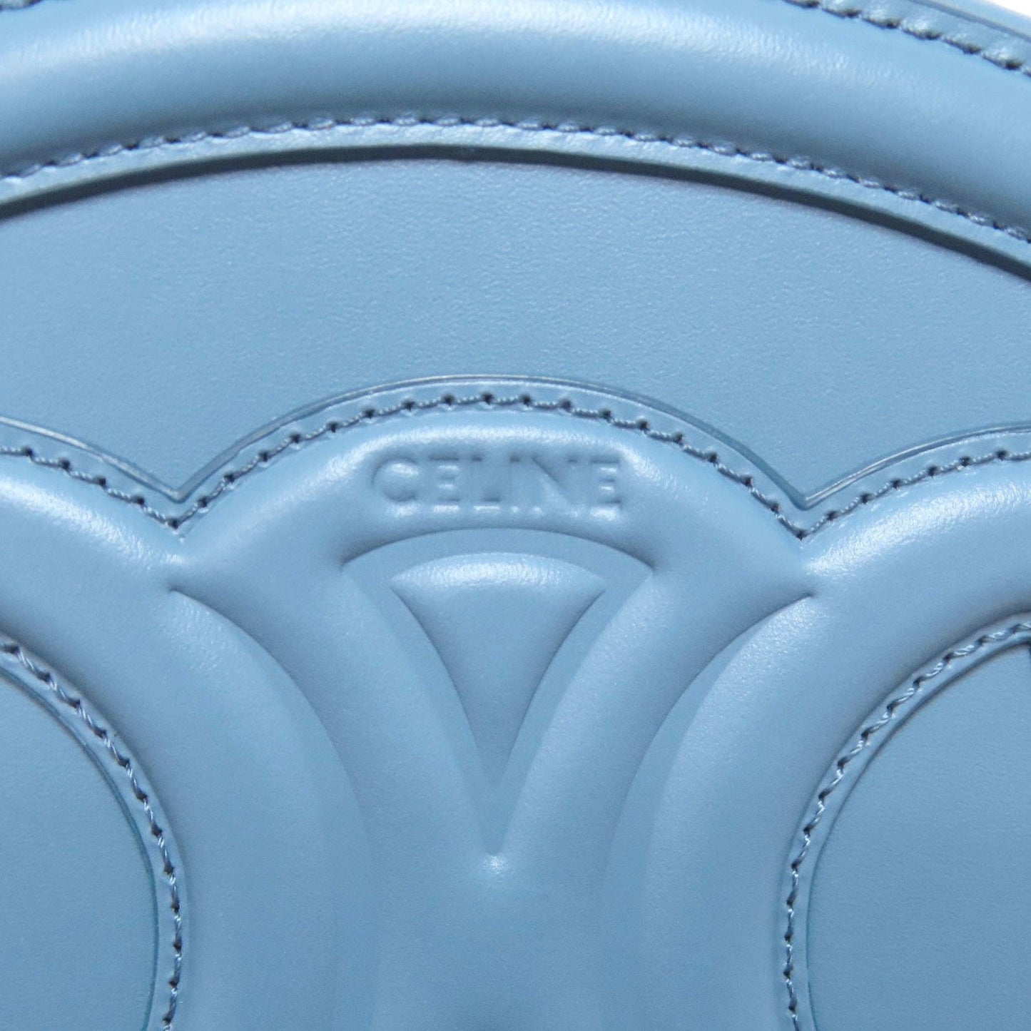 Celine Blue Leather Shoulder Bag (Pre-Owned)