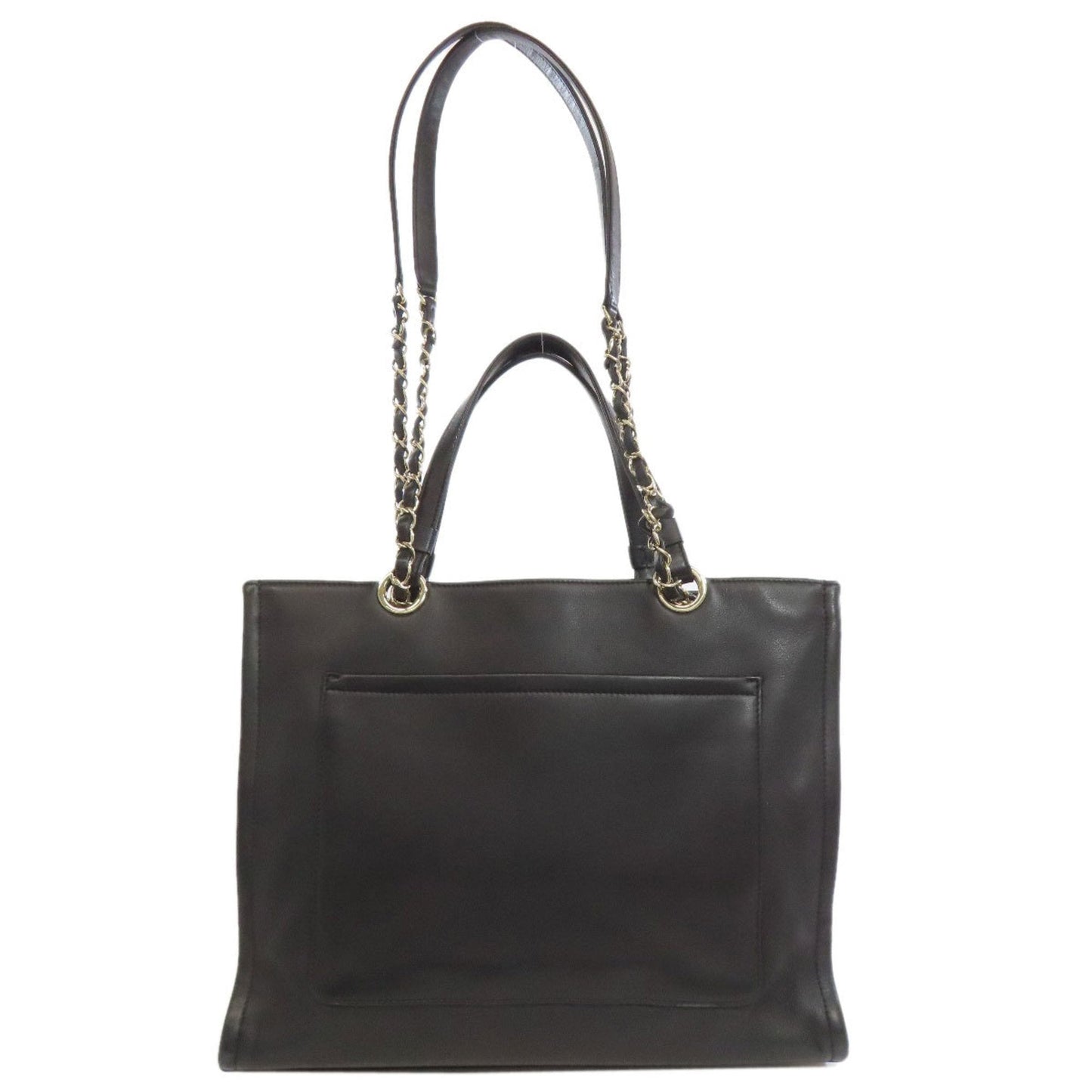 Chanel Black Leather Tote Bag (Pre-Owned)