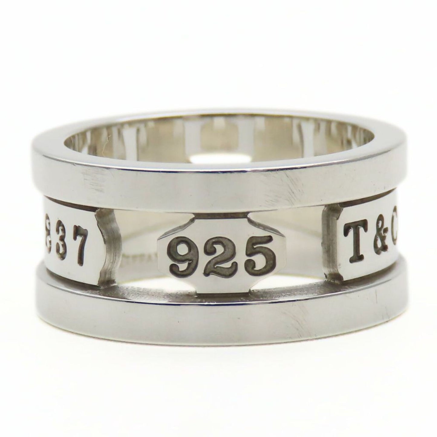 Tiffany Silver Silver 925 Band Ring (Pre-Owned)